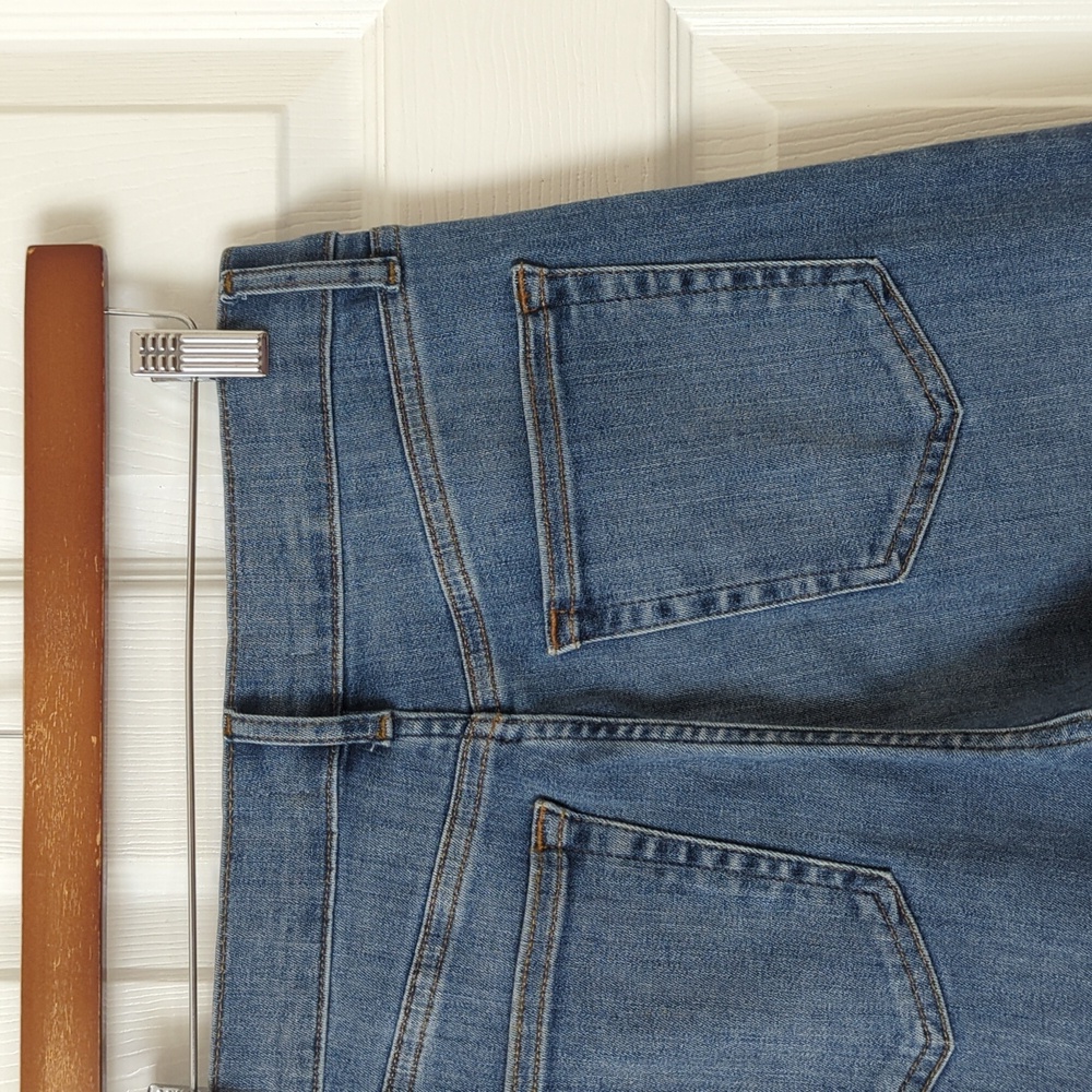 Frame Slim Palazzo Disarm Medium Wash High Waisted Wide Straight Leg Jeans 28 - Picture 13 of 15